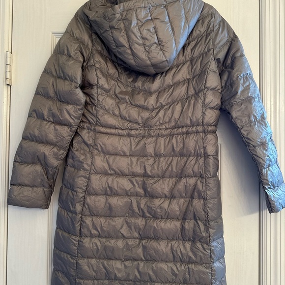 Quilted Puffer Coat Parka Down Jacket Hooded Winter Adjustable Lightweight Sz M - Picture 2 of 7